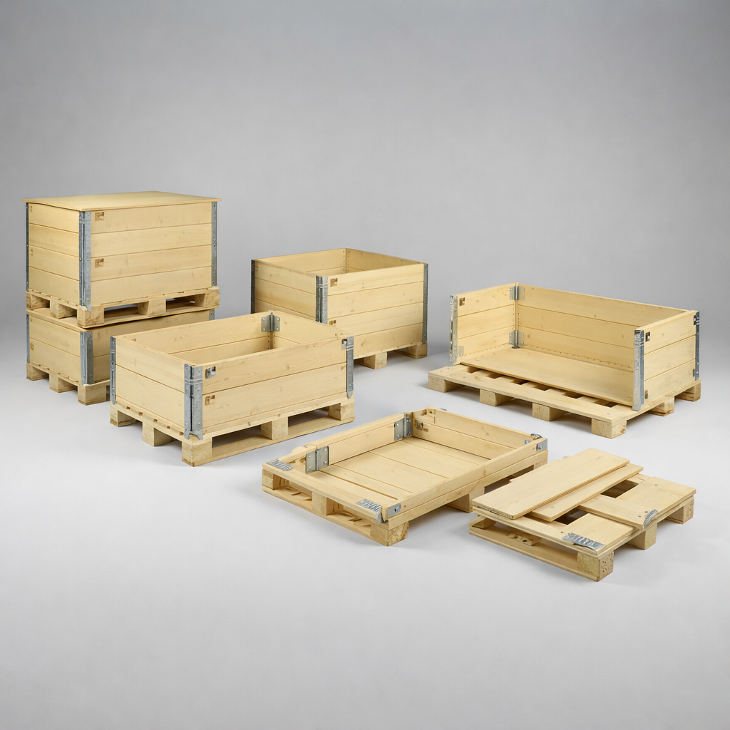 Katlanabilir Sandık - Demonte ve ihracata uygun ahşap sandık